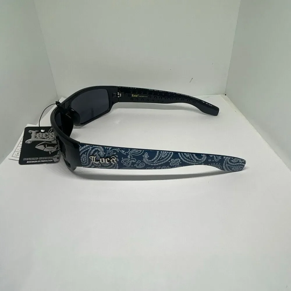 Locs Bandana Design Wraparound Sunglasses UV400 – New